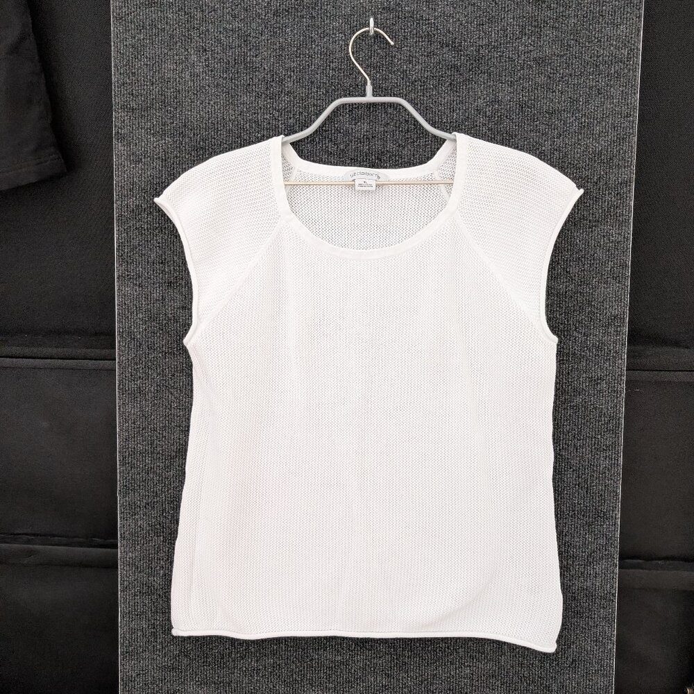 Sleeveless Mesh Sweater